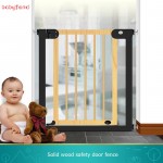 75~82cm  quiet solid wood baby gate stair fence pet dog fence dog doors and windows