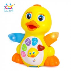 HUILE TOYS 808 Baby Toys EQ Flapping Yellow Duck Infant Brinquedos Bebe Electrical Universal Toy for Children Kids 1-3 years old