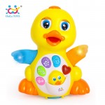 HUILE TOYS 808 Baby Toys EQ Flapping Yellow Duck Infant Brinquedos Bebe Electrical Universal Toy for Children Kids 1-3 years old