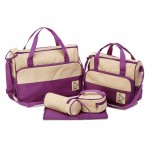 5pcs/set Multifunctional baby diaper bags baby nappy bags maternity bags messenger bag lady handbag tote diapering