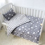 5Pcs Baby Bedding Set For Crib Newborn Baby Bed Linens For Girl Boy Detachable Cot Sheet Quilt Pillow Including The Filling