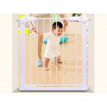 No need drill wall iron gate stair gate pet isolation baby safe gate