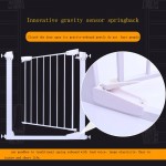 No need drill wall iron gate stair gate pet isolation baby safe gate