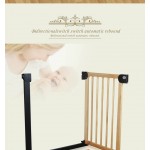 Baby safe gate stair gate Door Stop Baby Gate 76~83cm Wood Safety Gate Children Security Baby Fences Pet Stairs Fence