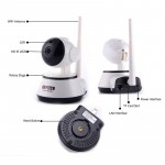 Daytech Home Security IP Camera Wireless WiFi Camera Surveillance 720P Night Vision CCTV Baby Monitor DT-C8815