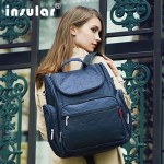 Insular Elegant Baby Diaper Backpacks Bags Nappy Stroller Bags Multifunctional Maternity Changing Bags For Mommy Women Backpacks