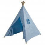 Four Poles Children Teepees Kids Play Tent Cotton Canvas Teepee White Playhouse for Baby Room Tipi
