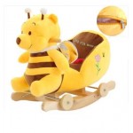 Auto Part And Supply Plush Baby Rocking Chair Children Wood Swing Seat Kids Outdoor Ride on Rocking Stroller Toy
