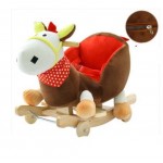 Auto Part And Supply Plush Baby Rocking Chair Children Wood Swing Seat Kids Outdoor Ride on Rocking Stroller Toy