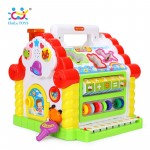 HUILE TOYS 739 Multifunctional Musical Toys Baby Fun House Musical Electronic Geometric Blocks Sorting Learning Educational Toys