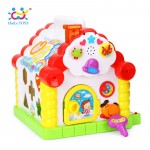 HUILE TOYS 739 Multifunctional Musical Toys Baby Fun House Musical Electronic Geometric Blocks Sorting Learning Educational Toys