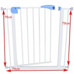 baby safety door baby gate kids child fence gate fencing for children baby pet fence baby fence stairs for door width 74-87cm