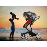 foofoo Luxury high landscape shock strollers can sit reclining stroller baby stroller two-way dual summer and w inter