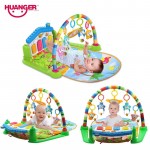 Huanger Baby 3 in 1 Play Rug Develop Crawling Children's Music Mat with Keyboard Infant Fitness Carpet Educational Rack Toys pad