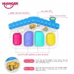Huanger Baby 3 in 1 Play Rug Develop Crawling Children's Music Mat with Keyboard Infant Fitness Carpet Educational Rack Toys pad