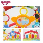 Huanger Baby 3 in 1 Play Rug Develop Crawling Children's Music Mat with Keyboard Infant Fitness Carpet Educational Rack Toys pad