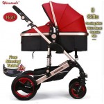 Luxury Baby Stroller 2 in 1  High-Landscape Pram Portable Folding  baby Carriage er Baby Stroller
