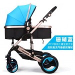 Luxury Baby Stroller 2 in 1  High-Landscape Pram Portable Folding  baby Carriage er Baby Stroller