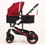 Luxury Baby Stroller 2 in 1  High-Landscape Pram Portable Folding  baby Carriage er Baby Stroller