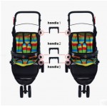 Infants and twin baby stroller double shock can split multiple birth children can sit flat folding full bottle   free delivery