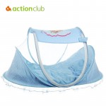 Actionclub 0-2 Year Baby Crib Baby Bed Bassinet Portable Infantil Cots Pillow Mat Cradle Folding Baby Crib Netting Travel Cot