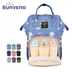 Sunveno Fashion Mummy Maternity Diaper Nappy Bag Large Baby Nursing Bag Travel Backpack Designer Stroller Bag Baby Care Unicorn