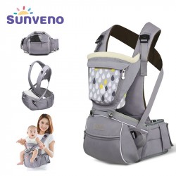 SUNVENO New Design Infant Toddler Ergonomic Baby Carrier with Hipseat For Baby Infant Toddler Kids 0-36M
