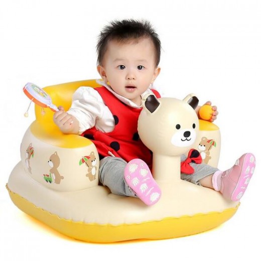 Inflatable Baby Kid Children Bathroom Stools Panda Baby Learn Sofa Chair Seat Small Inflatable Portable Baby Chair Suit 3M-24M