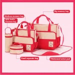 5PCS/Set Baby Diaper Bag Pregnant Mother Bags multifunctional Kid Stroller Bags Nappy Baby Bags For Mom