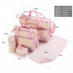 5PCS/Set Baby Diaper Bag Pregnant Mother Bags multifunctional Kid Stroller Bags Nappy Baby Bags For Mom