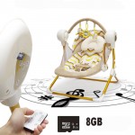 Auto-swing  electric baby swing music rocking chair automatic cradle baby sleeping basket placarders chaise lounge newborn