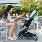 Babysing High Landscape Portable Lightweight Baby Strollers Foldable Baby Pram Pushchairs Kinderwagen I-GO