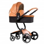 Luxury 2 in 1 Baby Stroller foofoo High View Prams European Folding Baby Carriage For Newborns Poussette Kinderwagen