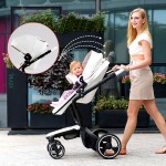 Luxury 2 in 1 Baby Stroller foofoo High View Prams European Folding Baby Carriage For Newborns Poussette Kinderwagen