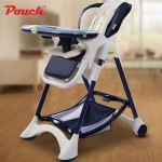 Pouch fold baby feed chair, PP plastic plate highchair, multifunctional adjust baby feed chair