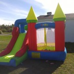 YARD bouncy castle Inflatable Jumping Castles trampoline for chIldren  Bounce House Inflatable Bouncer Smooth Slide With Blower