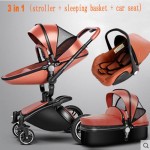 AULON Baby Stroller 3 in 1 With Car Seat High Landscope Folding Baby Carriage For Child From 0-3 Years Prams For Newborns