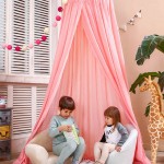 Kids Crib Netting Play Tent Children Hanging Teepees Tipi Mosquito Net For Boys & Girls Play House For Kids Baby Room Decoration
