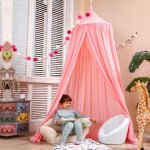 Kids Crib Netting Play Tent Children Hanging Teepees Tipi Mosquito Net For Boys & Girls Play House For Kids Baby Room Decoration