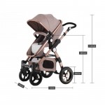 Baby Stroller 3 in 1 with Car Seat For Newborn High View Pram Folding Baby Carriage Travel System carrinho de bebe 3 em 1