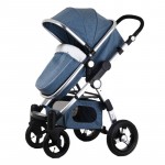 Baby Stroller 3 in 1 with Car Seat For Newborn High View Pram Folding Baby Carriage Travel System carrinho de bebe 3 em 1