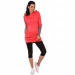 NEW MATERNITY NURSING BREASTFEEDING JUMPER HOODIES FOR PREGNANT WOMEN TOP HOODY B0161