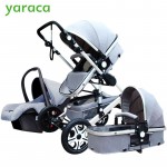 Baby Stroller 3 in 1 With Car Seat High Landscope Folding Baby Carriage For Child From 0-3 Years Prams For Newborns