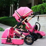 Baby Stroller 3 in 1 With Car Seat High Landscope Folding Baby Carriage For Child From 0-3 Years Prams For Newborns