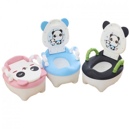 Children's Pot Plastic Lovely Panda Cozy Baby Toilet Training Boy Girls Unisex Child Toilet Seat Portable Baby Children's Potty