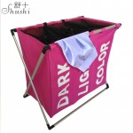 SHUSHI Dirty clothes laundry  Storage basket Three grid Organizer  basket  bathroom laundry hamper home office storage basket