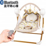 Free ship!Electric baby swing music rocking chair automatic cradle baby sleeping basket placarders chaise Bluetooth send gifts