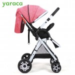 Folding Baby Stroller Lightweight Baby Prams For Newborns High Landscape Portable Baby Carriage Sitting Lying 2 in 1