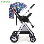 Folding Baby Stroller Lightweight Baby Prams For Newborns High Landscape Portable Baby Carriage Sitting Lying 2 in 1