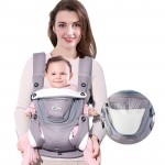 SUNVENO Ergonomic Baby Carrier Breathable Front Facing Infant Baby Sling Backpack Pouch Wrap Baby Kangaroo For Baby 0-12 Months